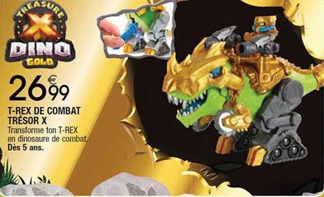 t-rex de combat trésor x