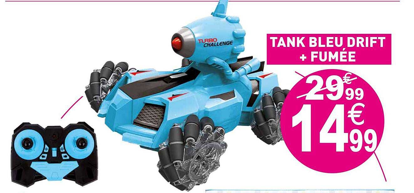 tank bleu drift + fumée