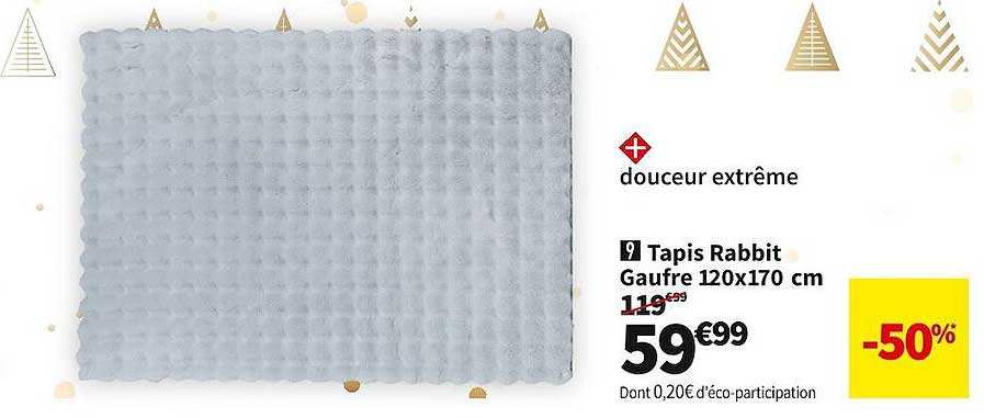 Tapis Rabbit Gaufre 120 X 170 Cm