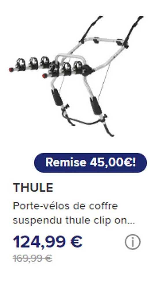 thule porte-vélos de suspendu thul" clip on...