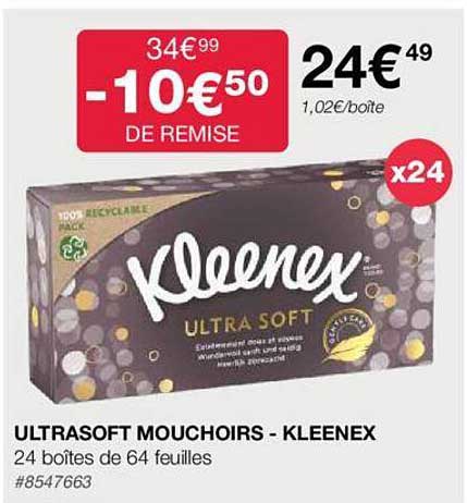 ultrasoft mouchoirs - kleenex