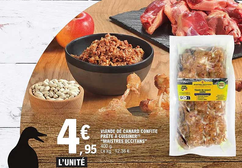 viande de canard confite prête à cuisiner "maistres occitans"