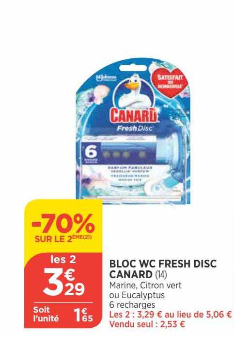 Bloc Wc Fresh Disc Canard