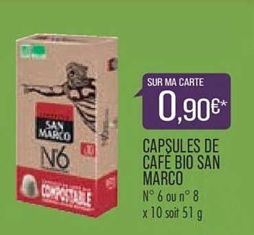 capsules de café bio san marco