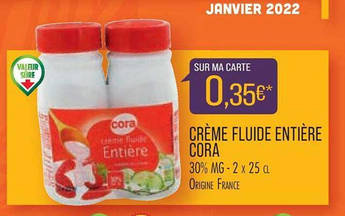 Crème Fluide Entière Cora