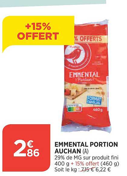 Emmental Portion Auchan