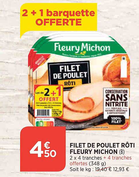filet de poulet rôti fleury michon