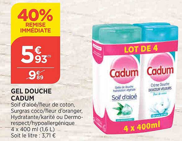 Gel Douche Cadum