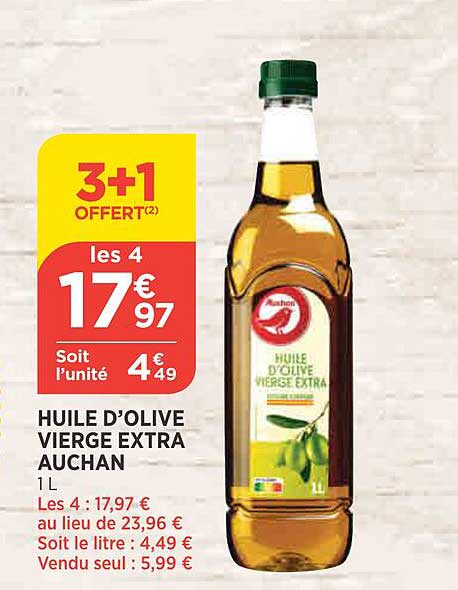 Huile D'olive Vierge Extra Auchan