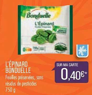 l'épinard bonduelle