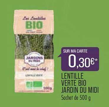 Lentille Verte Bio Jardin Du Midi
