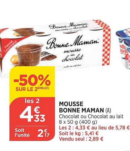 mousse bonne maman