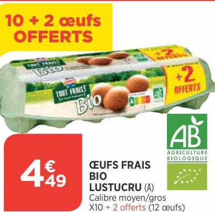 Oeufs Frais Bio Lustucru