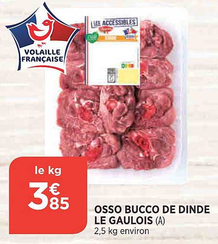 osso bucco de dinde le gaulois