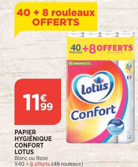 Papier Hygiénique Confort Lotus