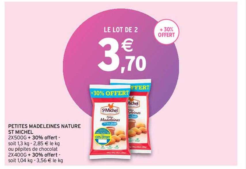 petites madeleines nature st michel