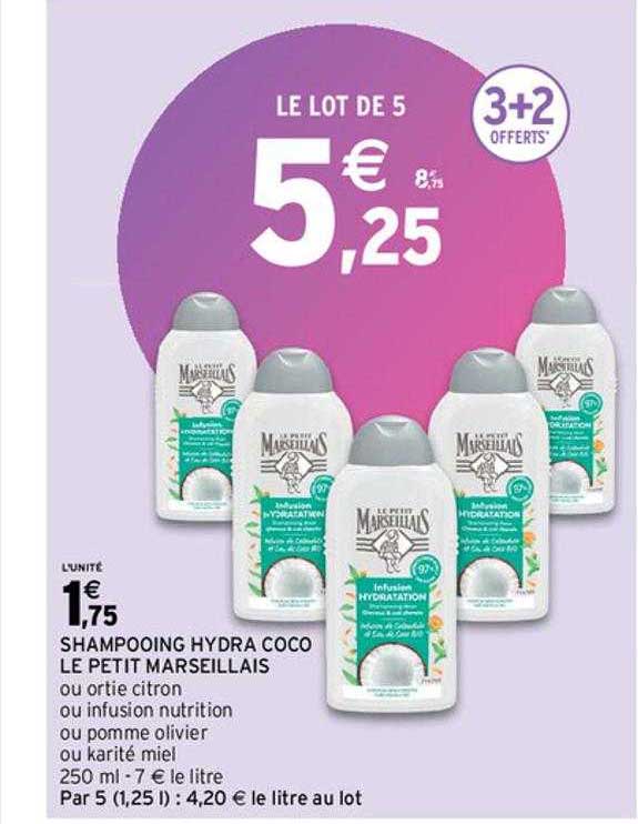 shampooing hydra coco le petit marseillais
