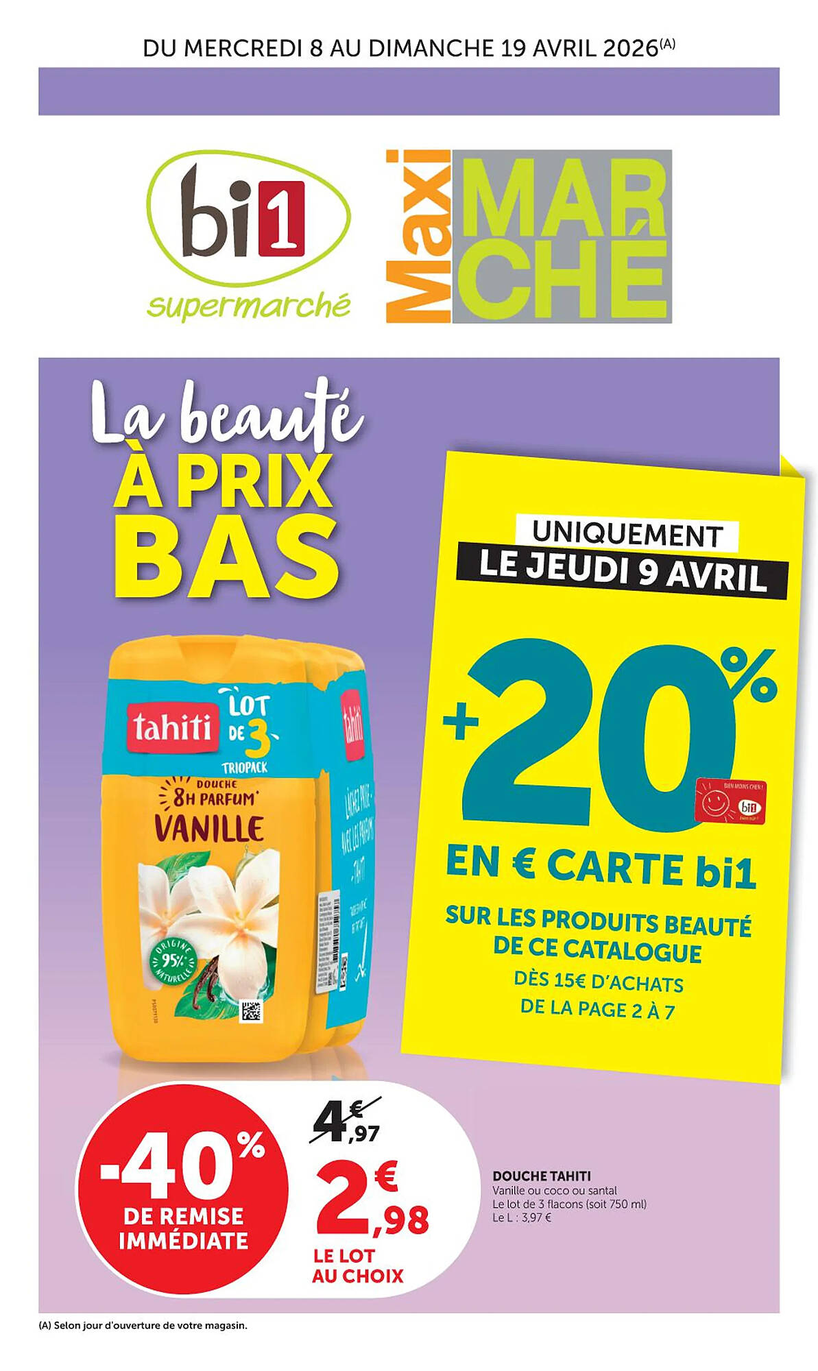 Maximarché Catalogue Du 08/04/2026 au 19/04/2026