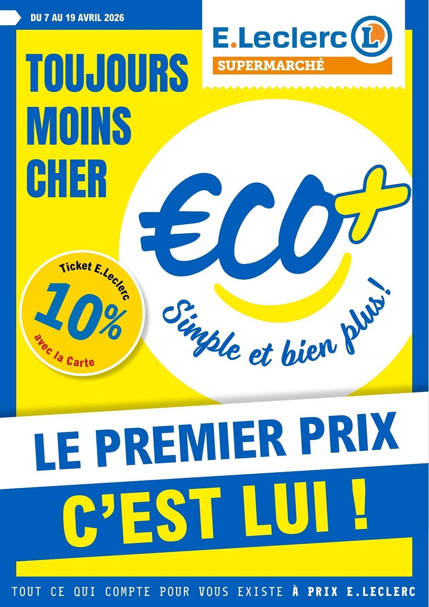 E.Leclerc Catalogue Du 07/04/2026 au 19/04/2026