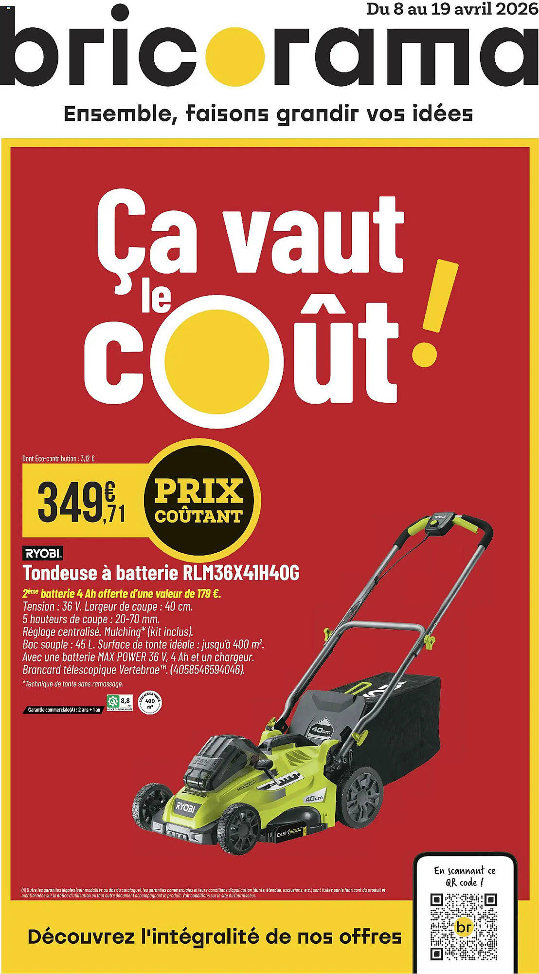 Bricorama Catalogue Du 08/04/2026 au 19/04/2026