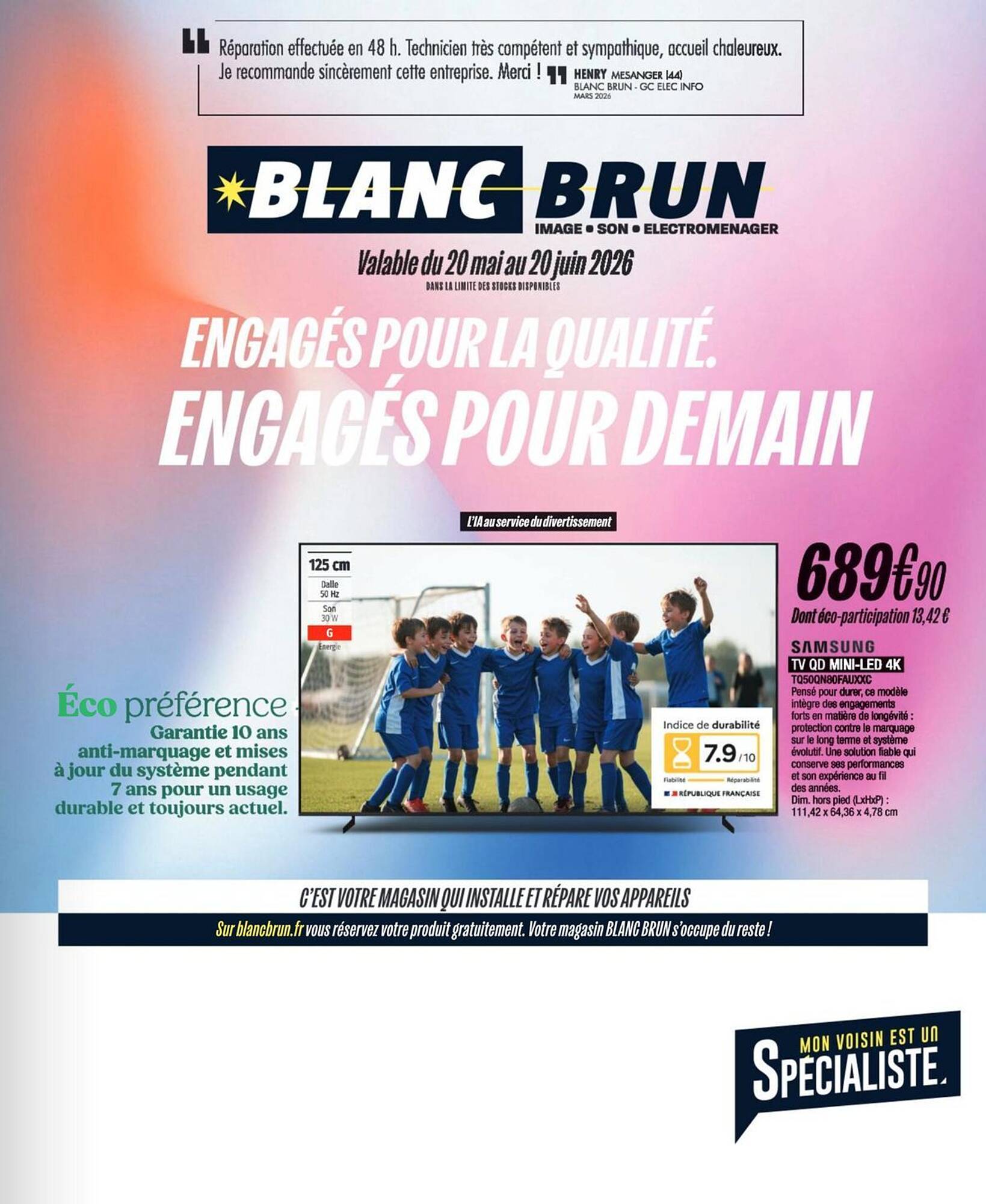 Blanc Brun Catalogue Du 20/05/2026 au 20/06/2026