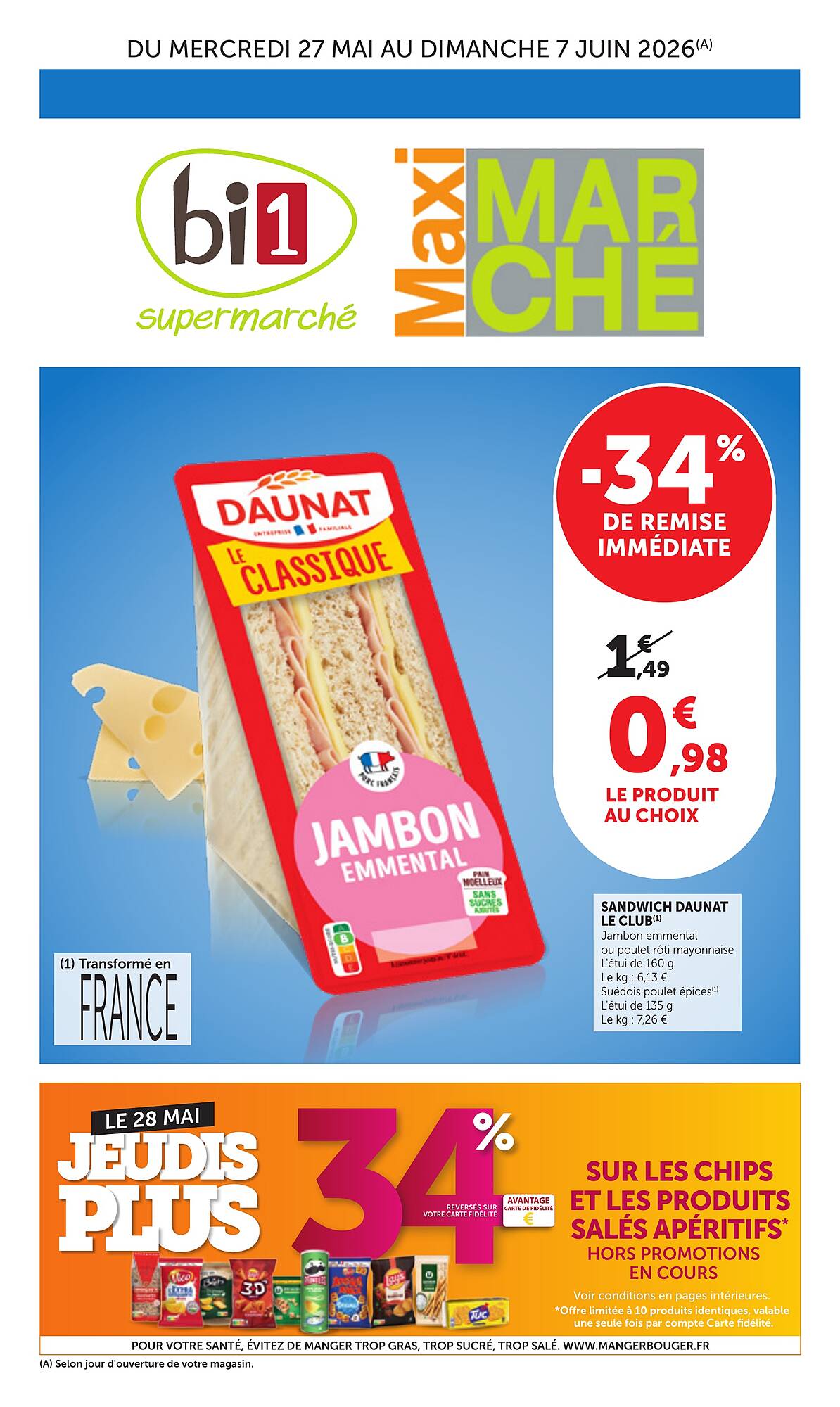 Maximarché Catalogue Du 27/05/2026 au 07/06/2026