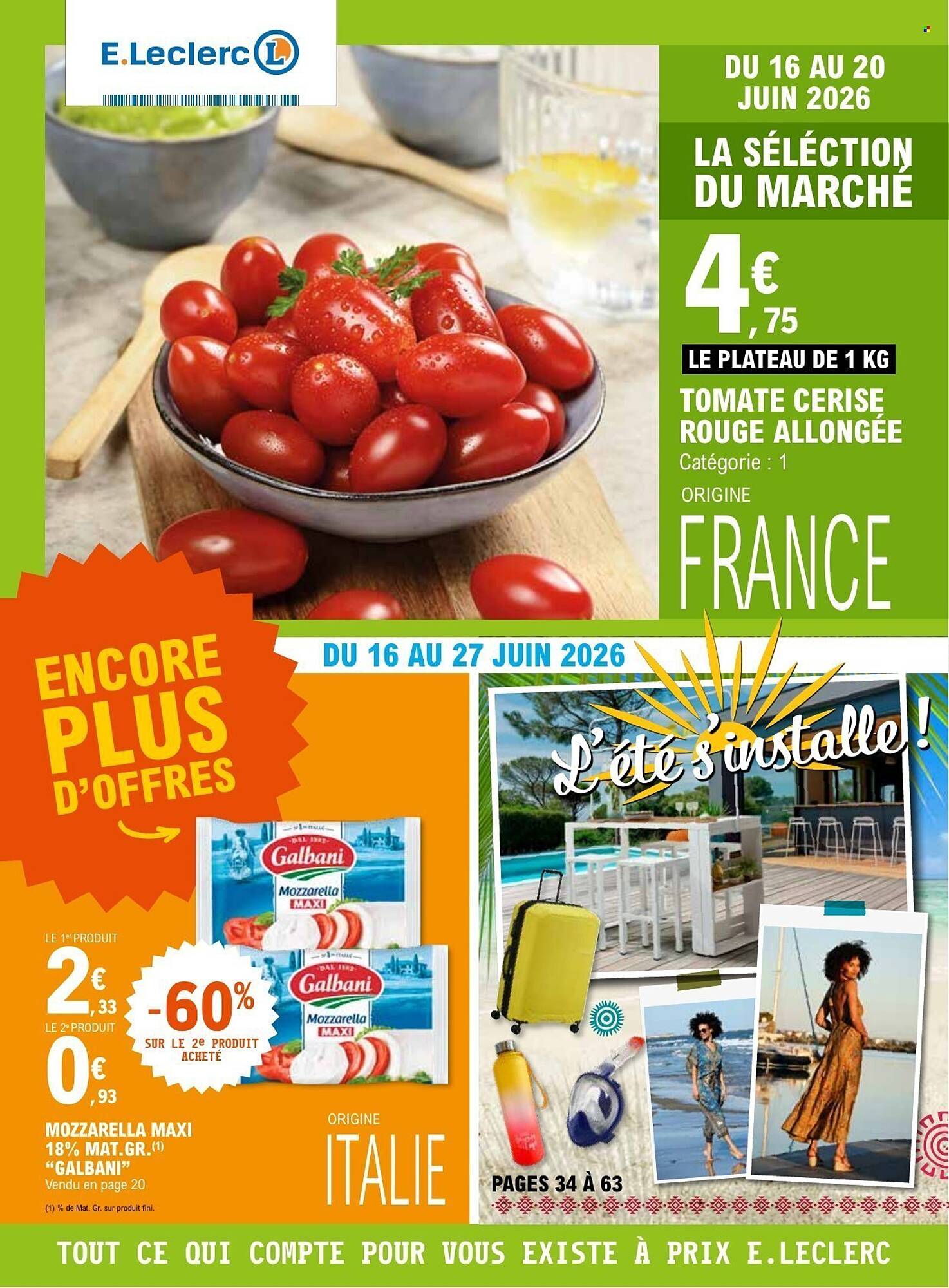 E.Leclerc Catalogue Du 16/06/2026 au 20/06/2026