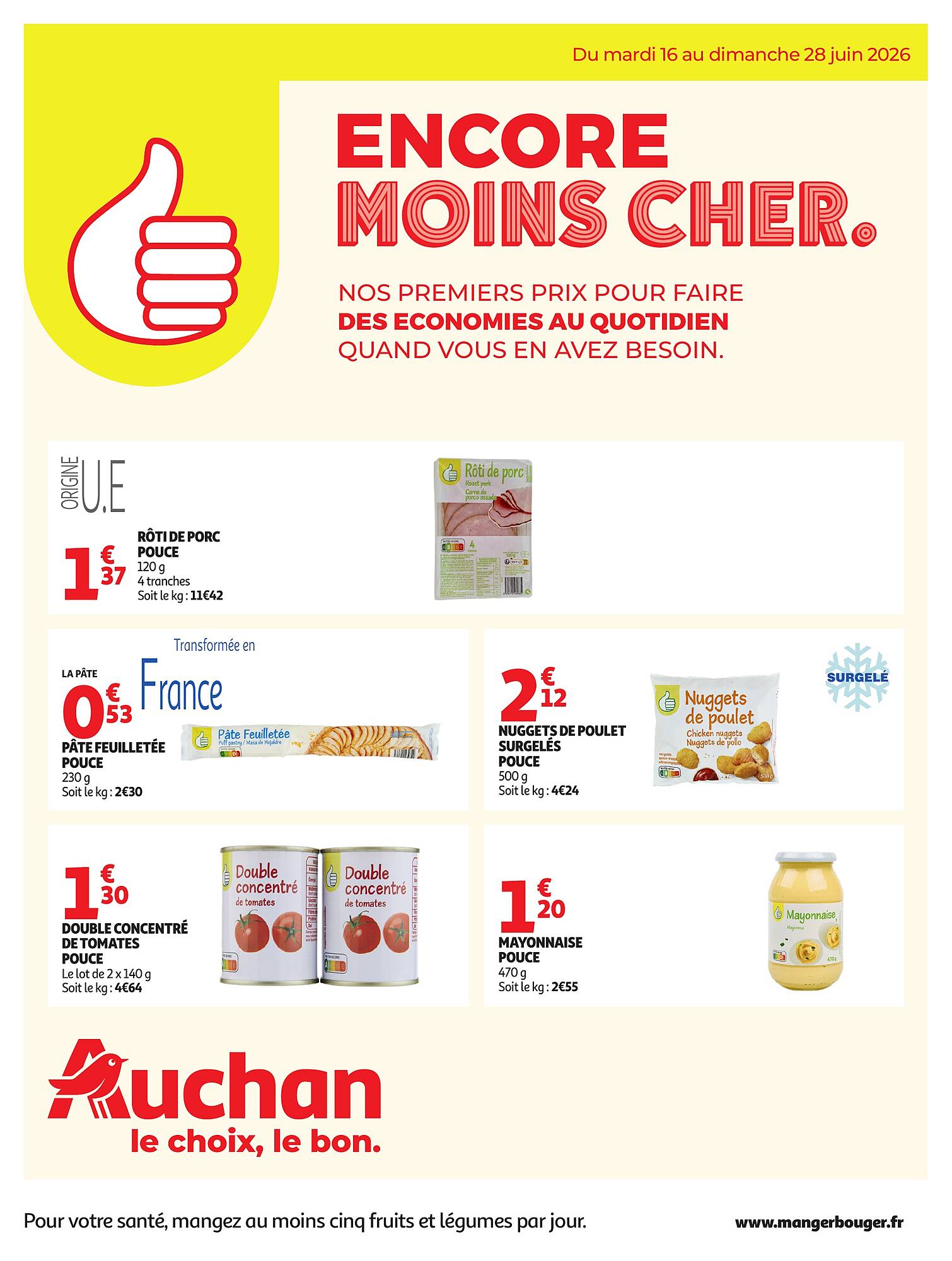Auchan Catalogue Du 16/06/2026 au 28/06/2026
