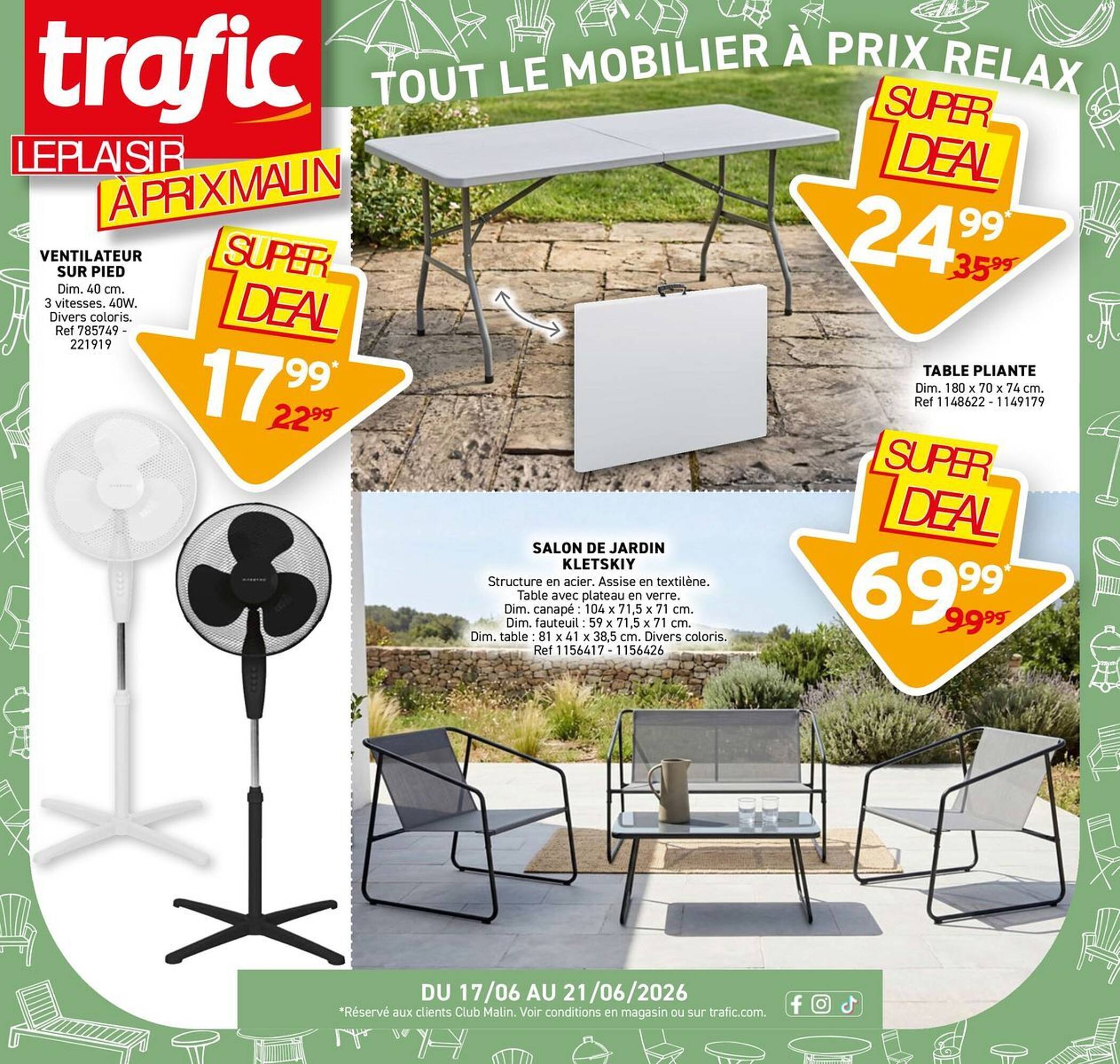 Trafic Catalogue Du 16/06/2026 au 21/06/2026