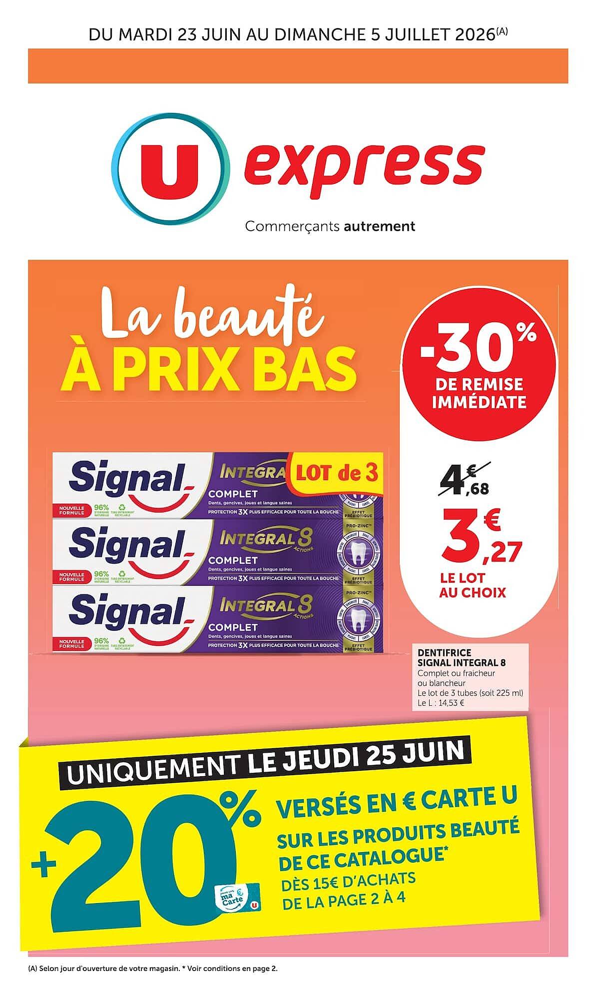 U Express Catalogue Du 23/06/2026 au 05/07/2026