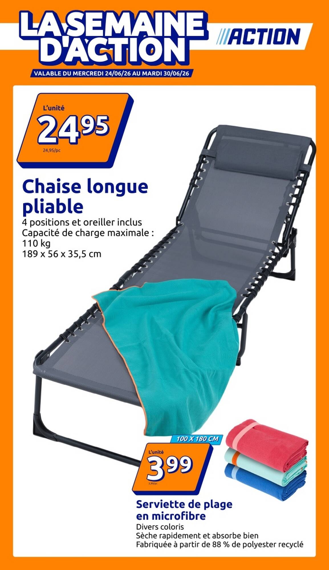 Action Catalogue Du 24/06/2026 au 30/06/2026