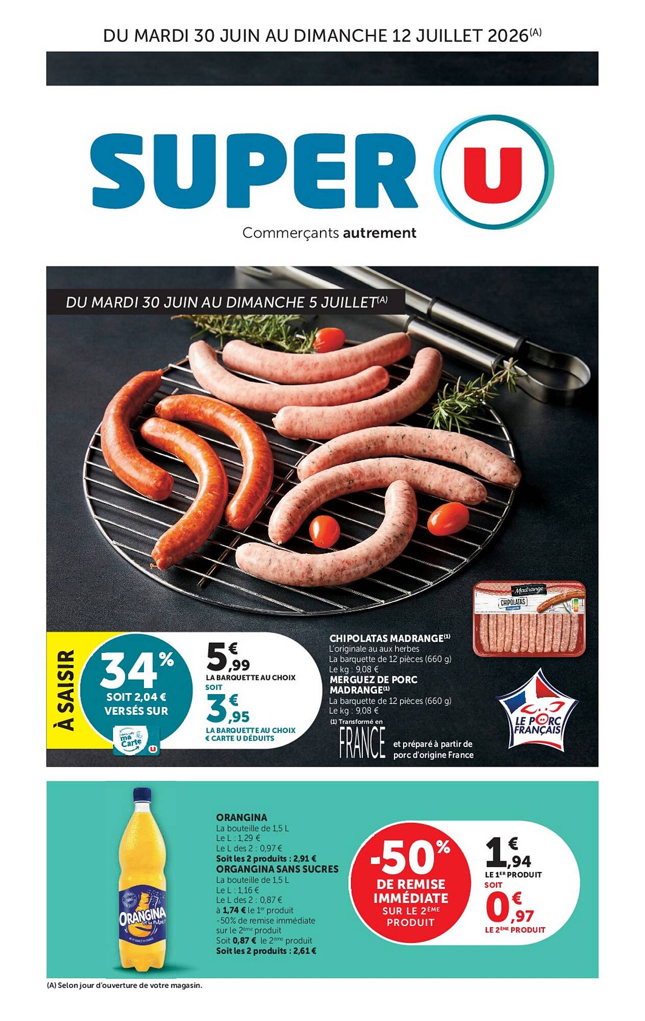 Super U Catalogue Du 30/06/2026 au 12/07/2026