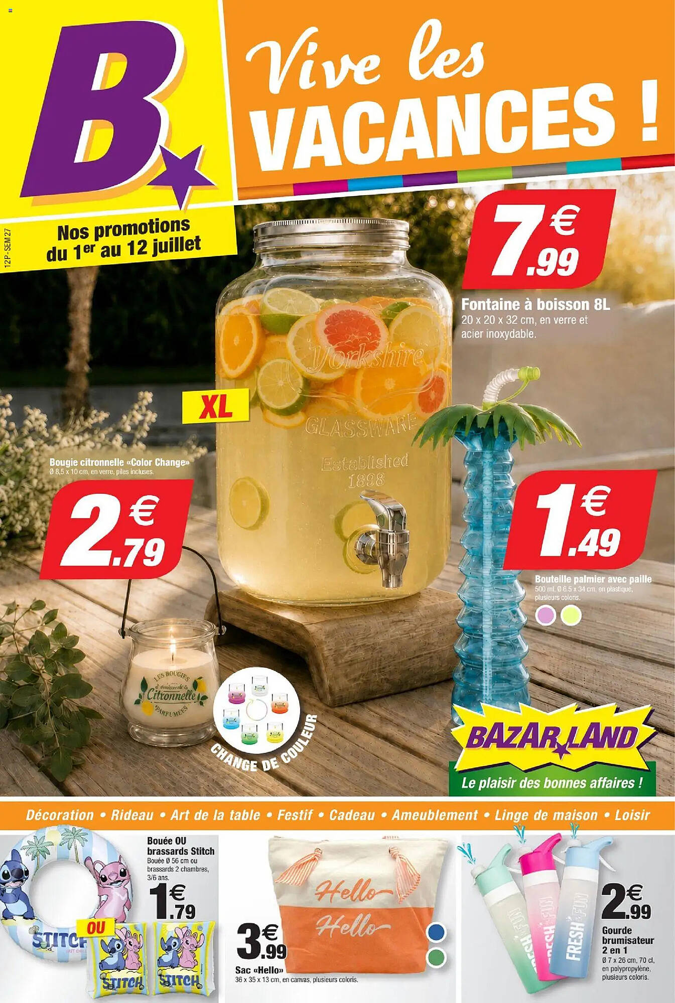 Bazarland Catalogue Du 01/07/2026 au 12/07/2026