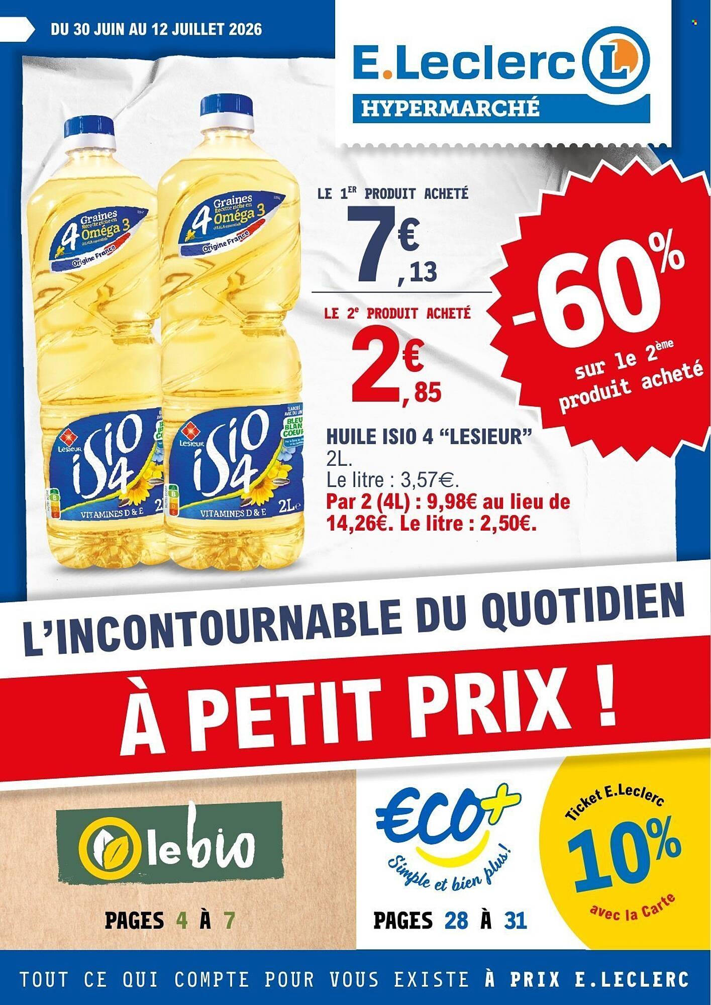E.Leclerc Catalogue Du 30/06/2026 au 12/07/2026