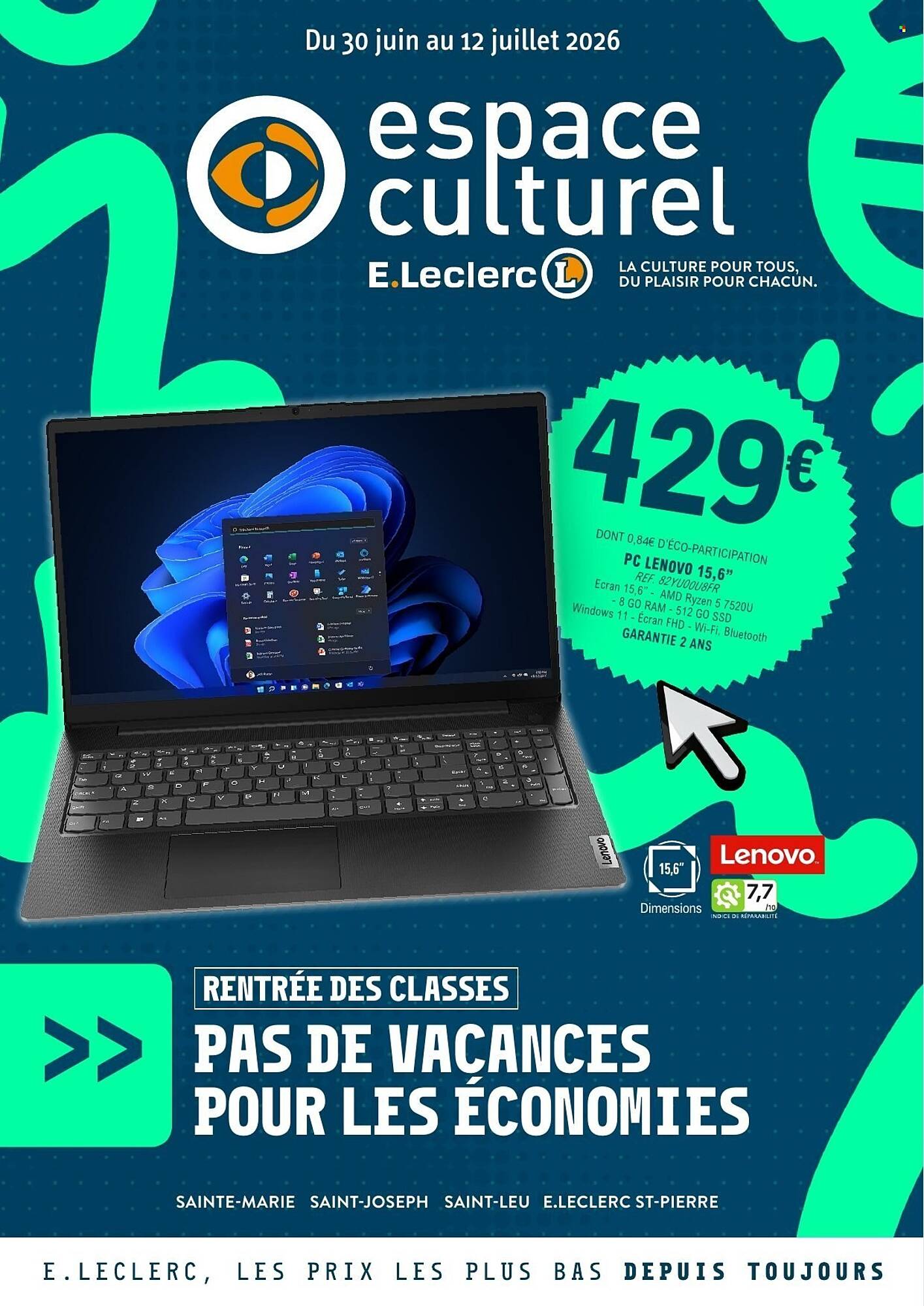 E.Leclerc Espace Culturel Catalogue Du 30/06/2026 au 12/07/2026