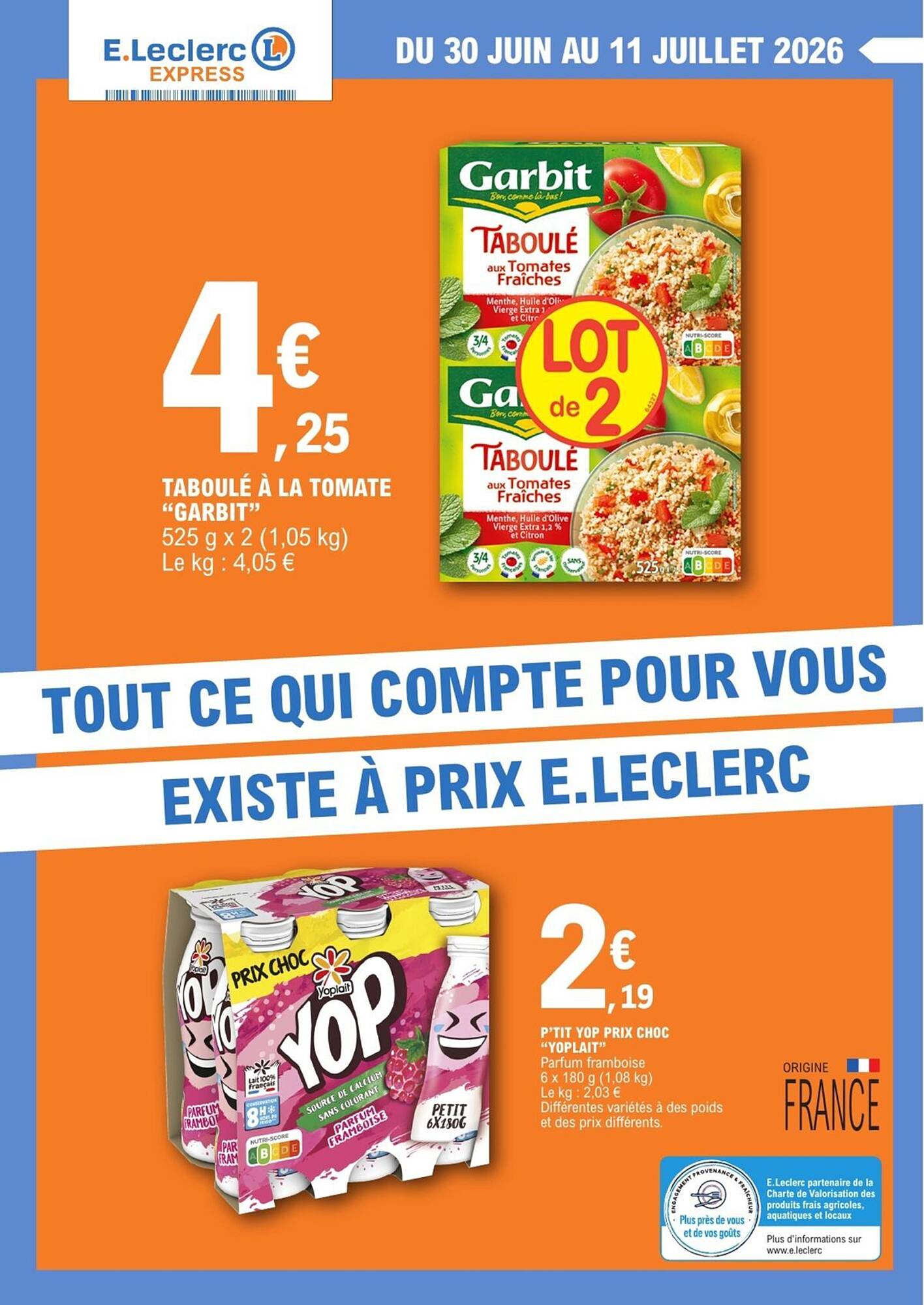 E.Leclerc Express Catalogue Du 30/06/2026 au 11/07/2026