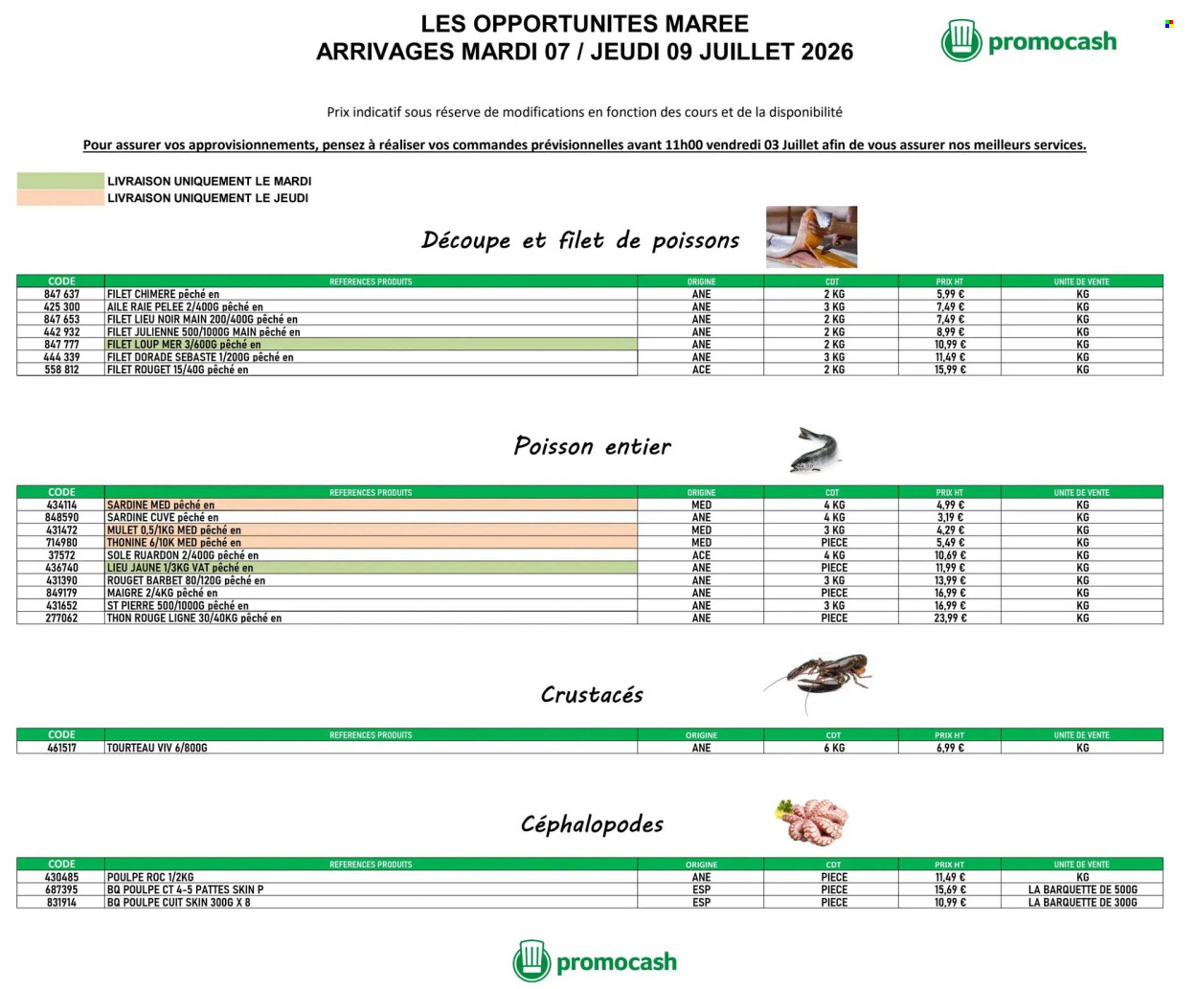 Promocash Catalogue Du 07/07/2026 au 09/07/2026