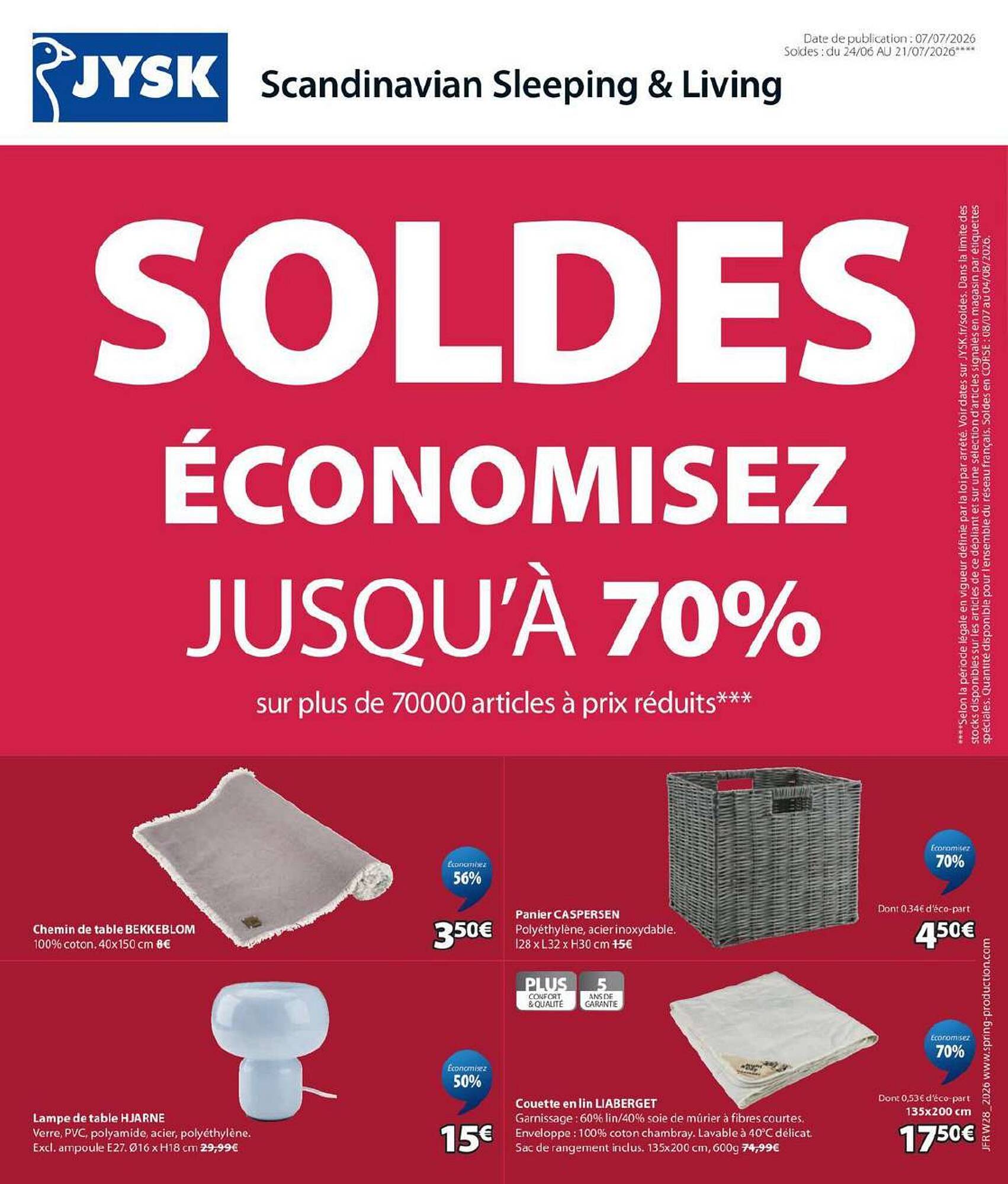 JYSK Catalogue Du 07/07/2026 au 21/07/2026