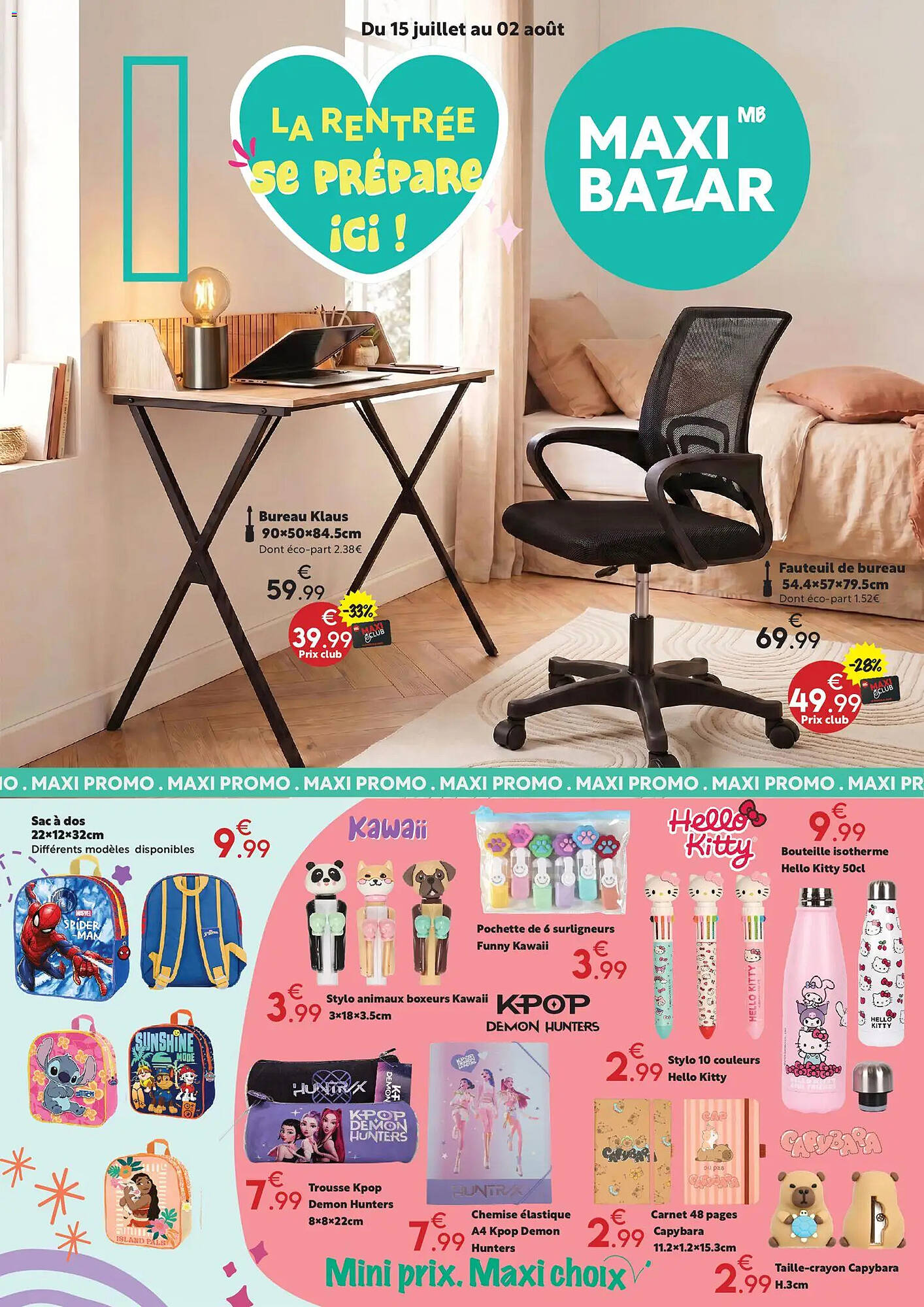 Maxi Bazar Catalogue Du 15/07/2026 au 02/08/2026