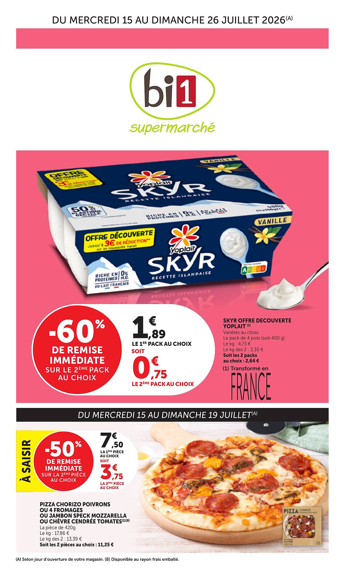 Bi1 Catalogue Du 15/07/2026 au 26/07/2026