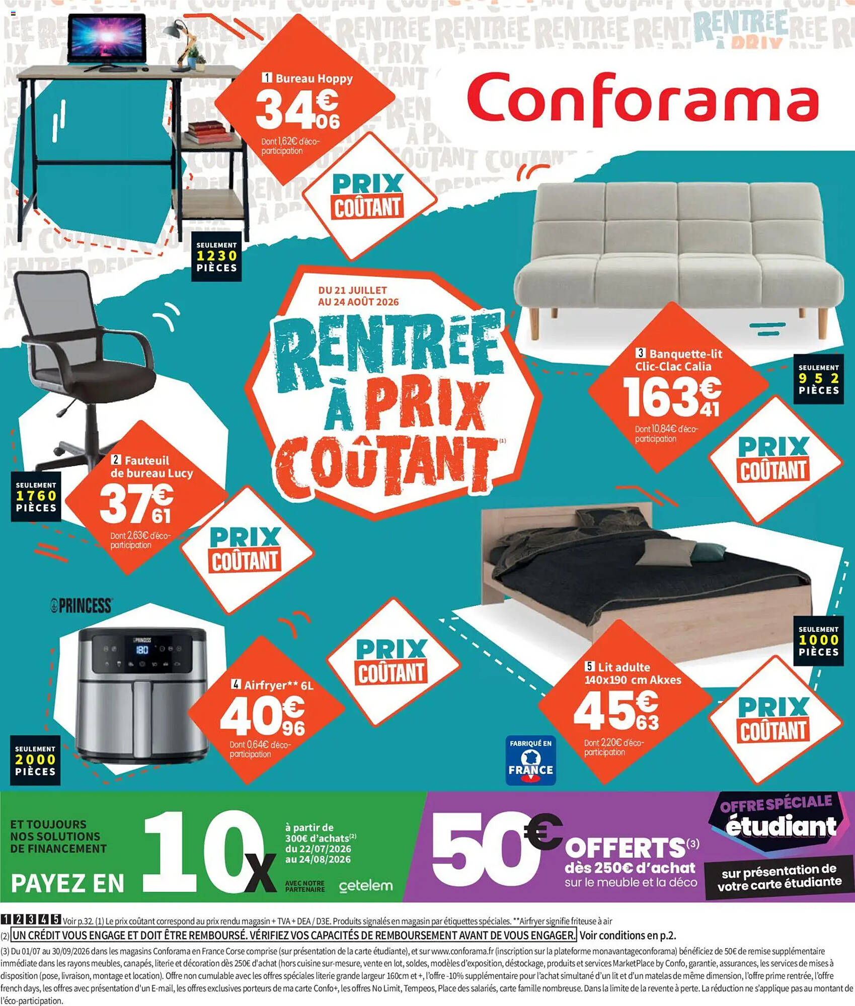 Conforama Catalogue Du 21/07/2026 au 24/08/2026