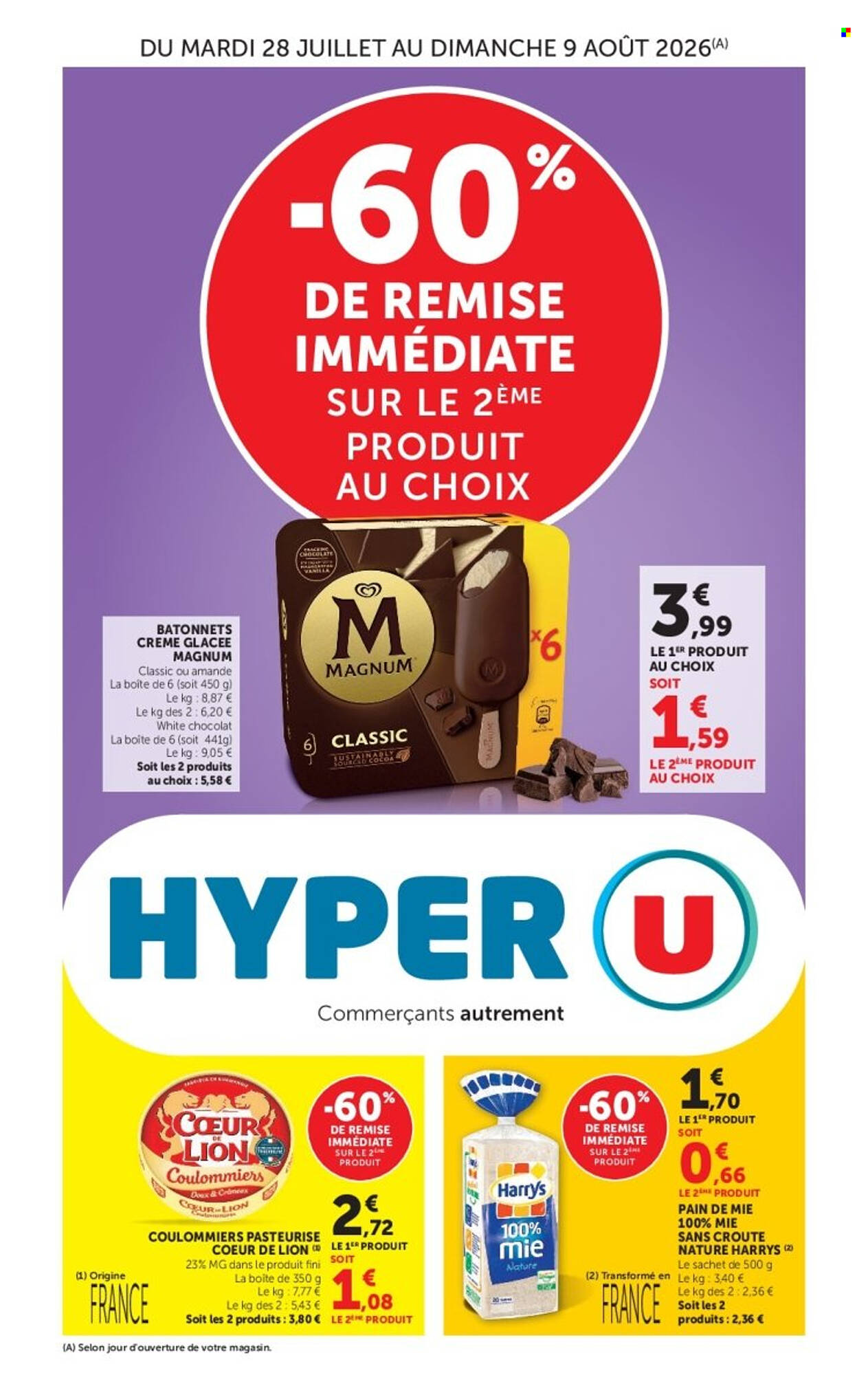 Hyper U Catalogue Du 28/07/2026 au 09/08/2026