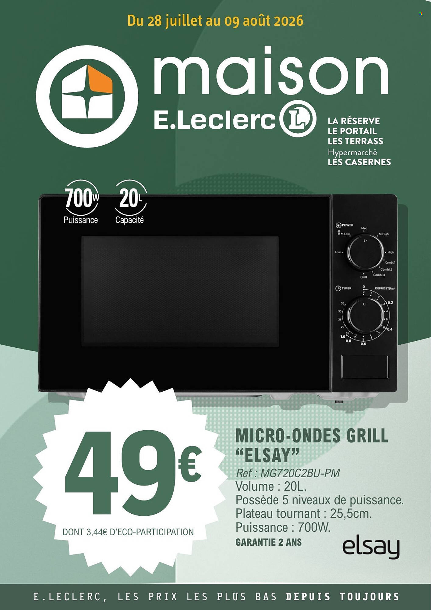 E.Leclerc Catalogue Du 28/07/2026 au 09/08/2026