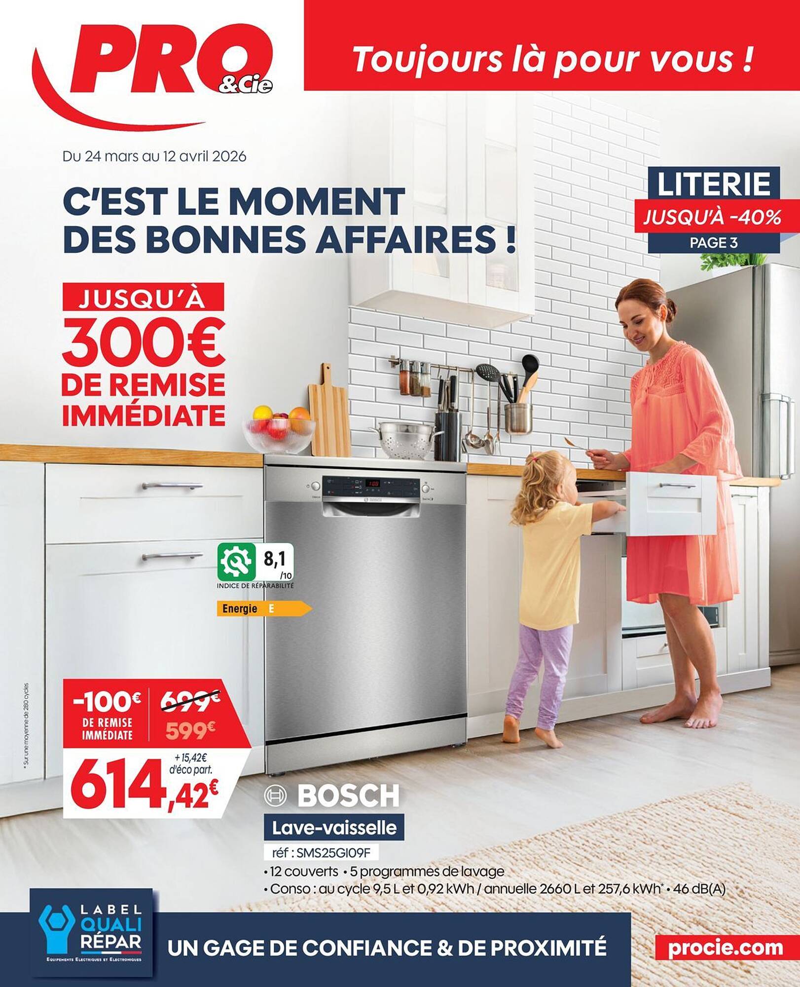 PRO&Cie Catalogue Du 25/03/2026 au 12/04/2026