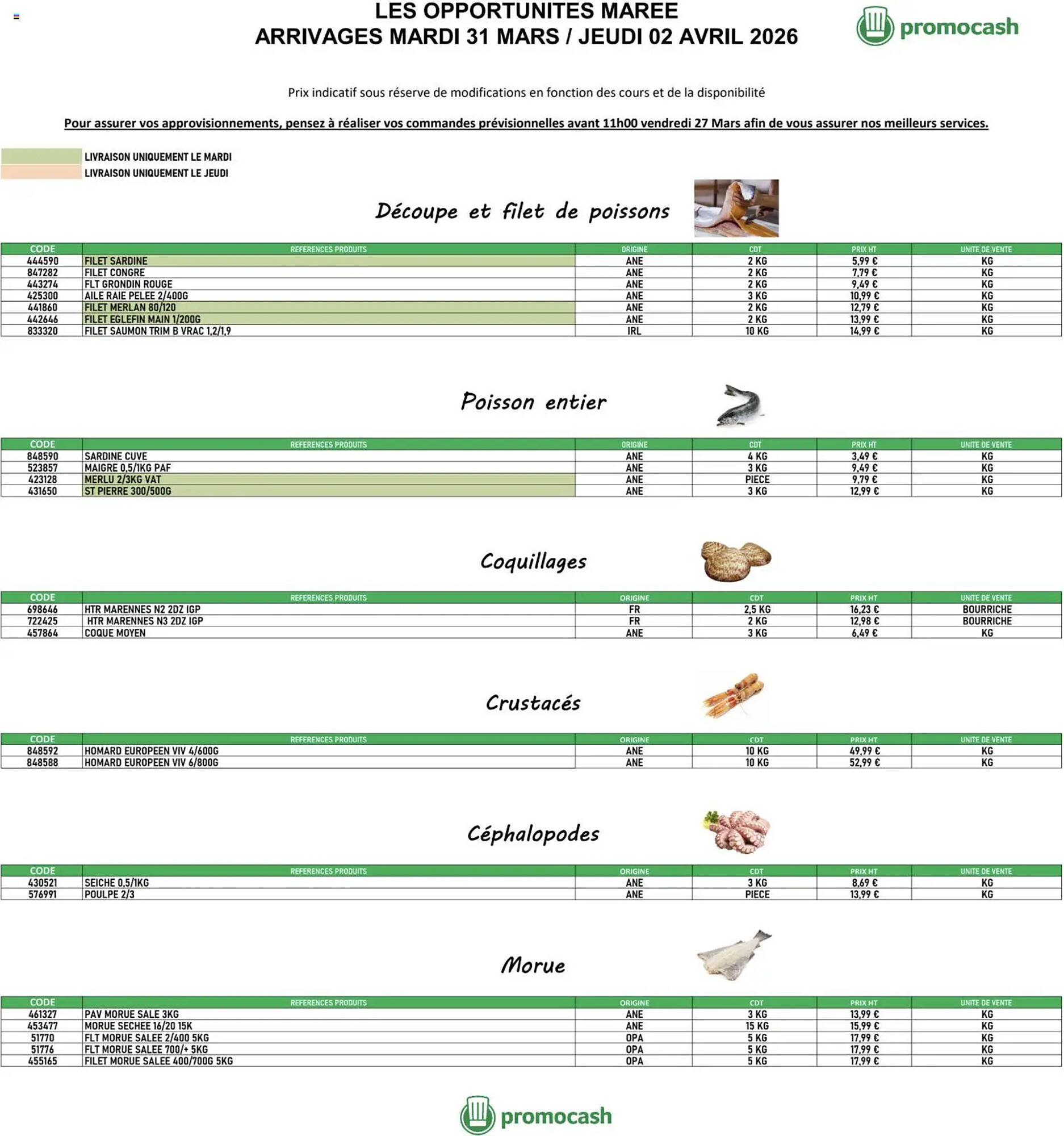 Promocash Catalogue Du 31/03/2026 au 02/04/2026