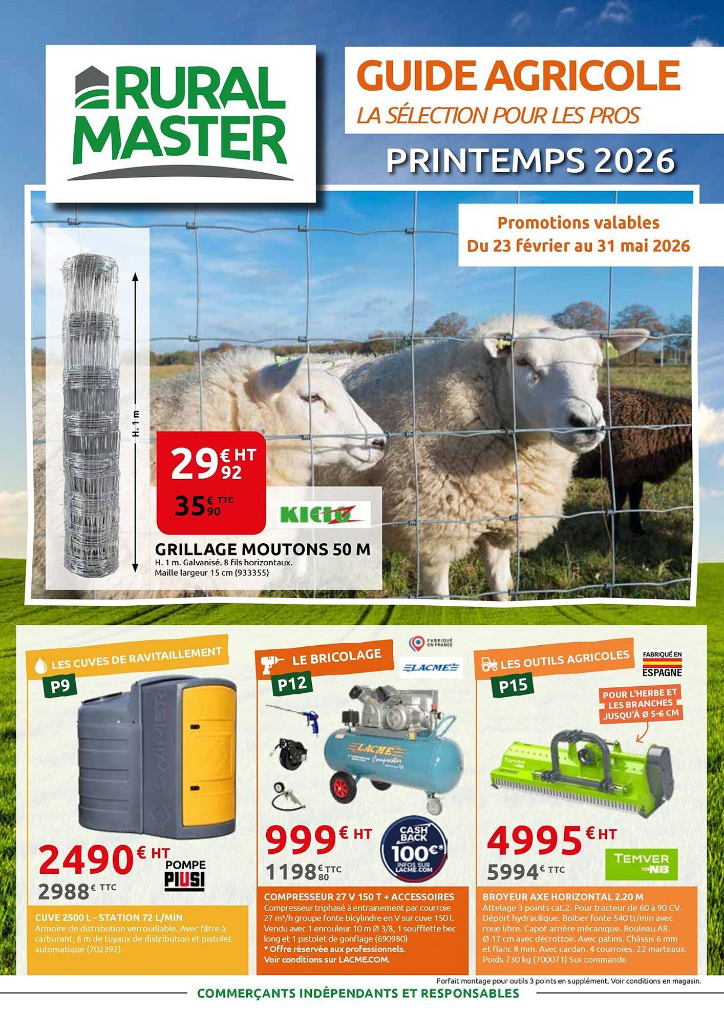 Rural Master Catalogue Du 19/03/2026 au 31/05/2026