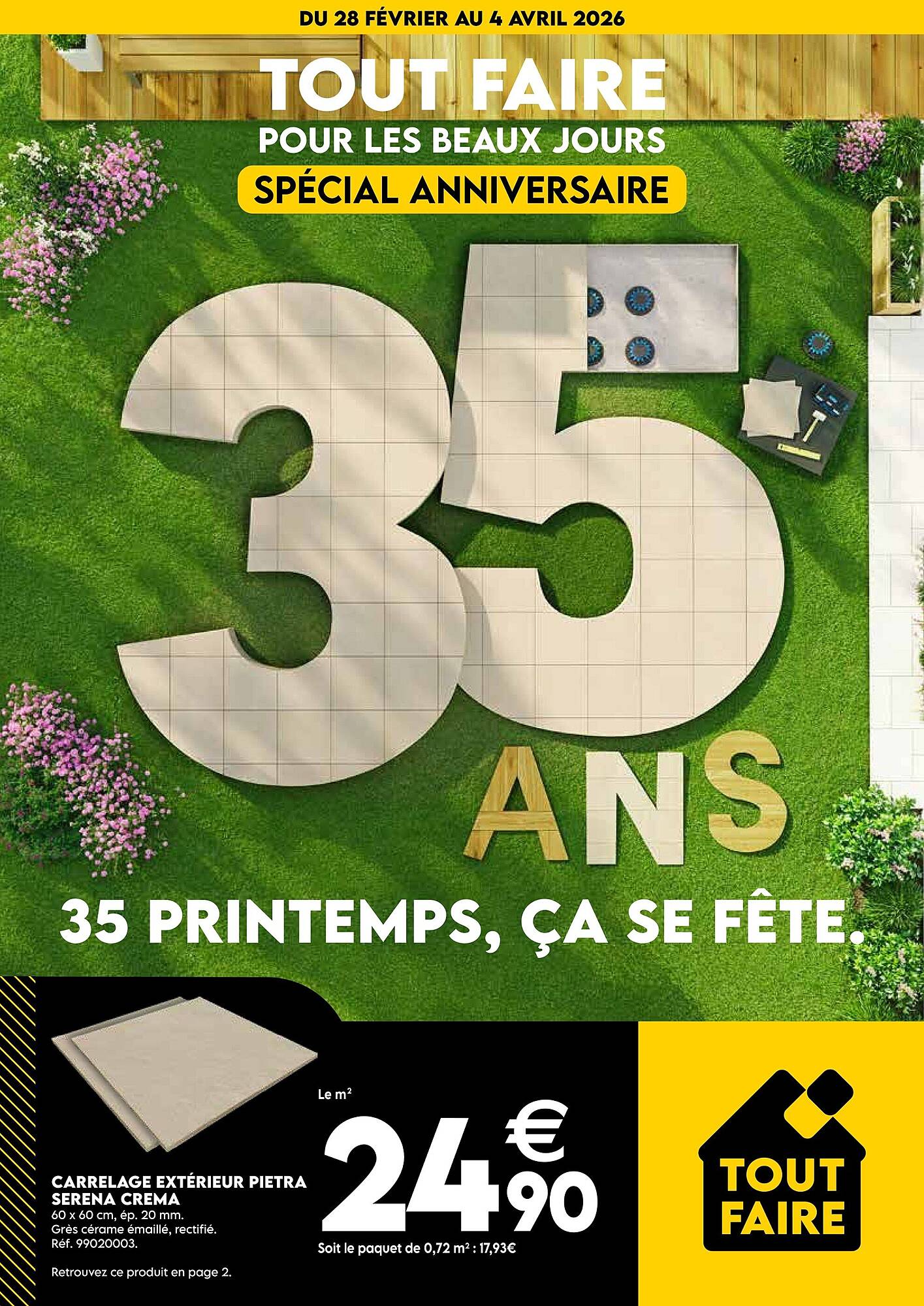 Tout Faire Matériaux Catalogue Du 28/02/2026 au 04/04/2026