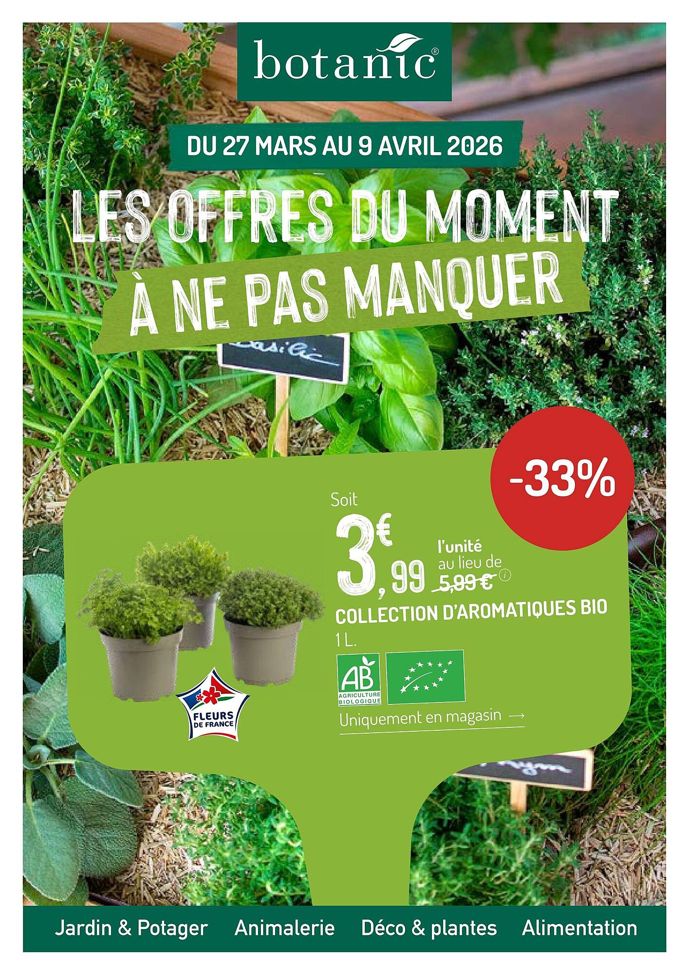 Botanic Catalogue Du 27/03/2026 au 09/04/2026