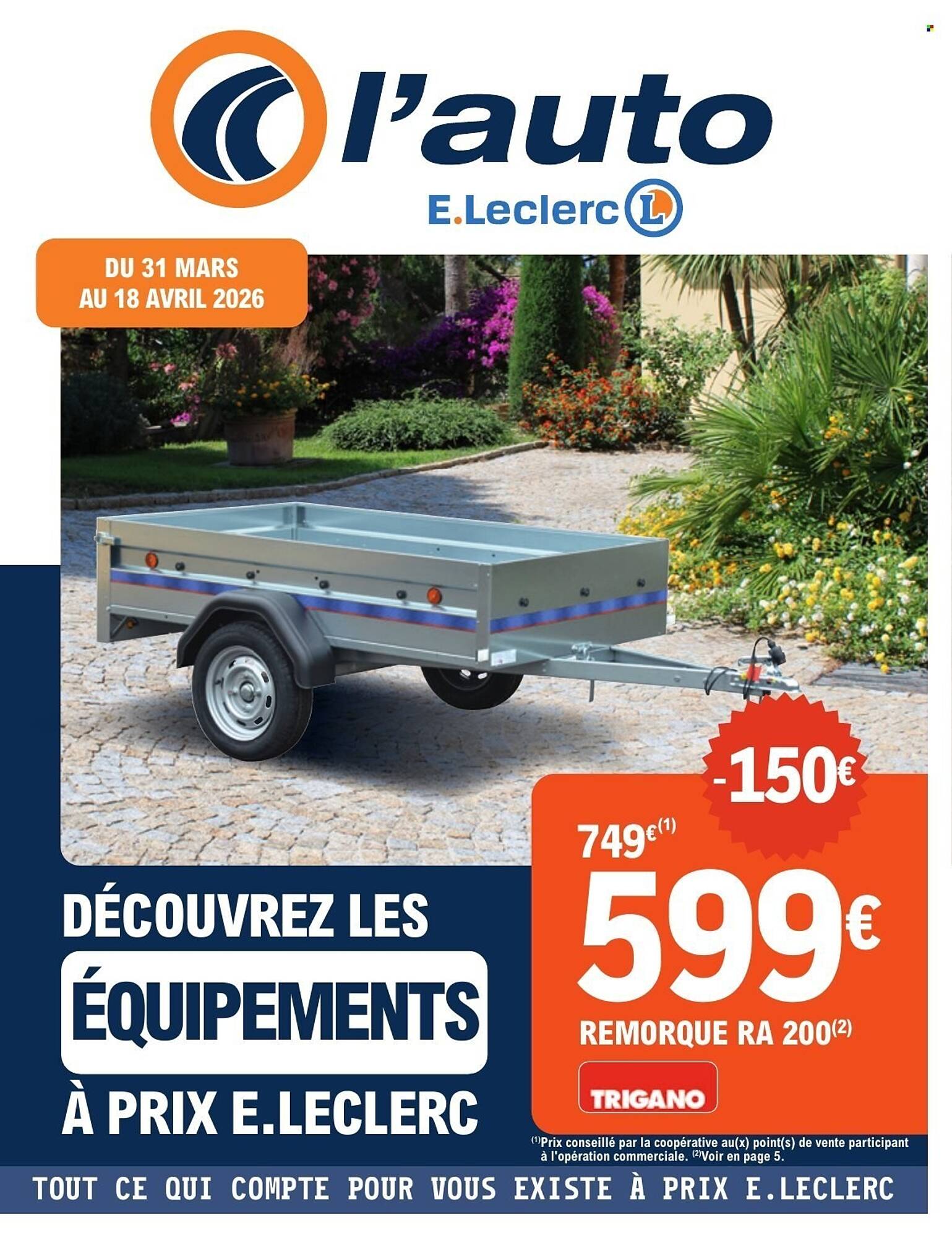 E.Leclerc L'Auto Catalogue Du 31/03/2026 au 18/04/2026