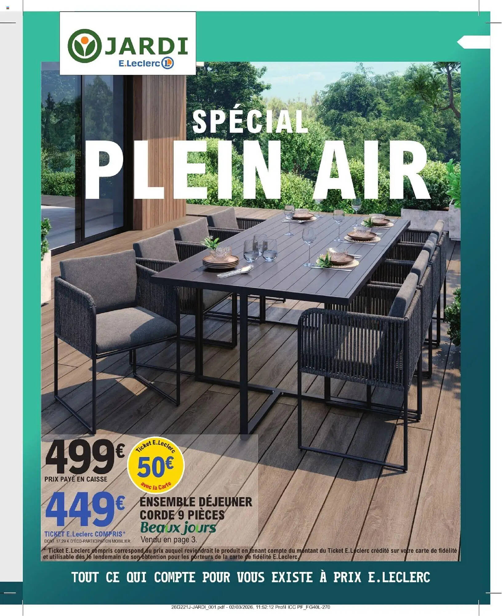 E.Leclerc Jardi Catalogue Du 31/03/2026 au 18/04/2026